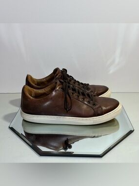 Men’s Thursday Boot Company Premier Low Top Leather Sneakers, Size 9, Brown